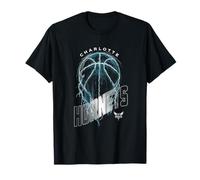 Logo NBA Charlotte Hornets Lightning Bolt Basketball T-Shirt