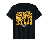 Logo NBA Just A Girl Who Loves The City Golden State Wave T-Shirt