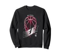 Logo NBA Miami Heat Lightning Bolt Basketball Sweatshirt