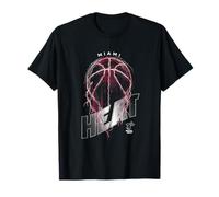 Logo NBA Miami Heat Lightning Bolt Basketball T-Shirt