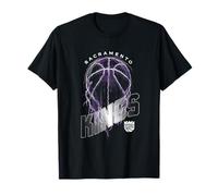 Logo NBA Sacramento Kings Lightning Bolt Basketball T-Shirt