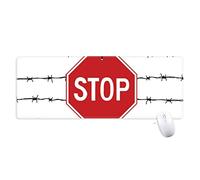 logo no entrée tapis de souris large cousues bords mat étendu game bureau