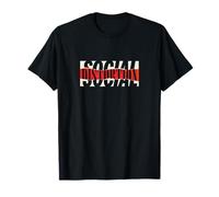 Logo officiel de la distorsion sociale déchirée T-Shirt