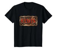 Logo Officiel Elvis Movie Buckle T-Shirt, Enfant, Noir, 8 Ans