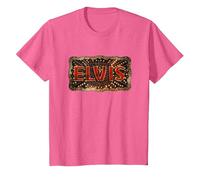 Logo Officiel Elvis Movie Buckle T-Shirt, Enfant, Rose Chiné, 8 Ans