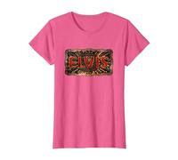 Logo Officiel Elvis Movie Buckle T-Shirt, Femme, Rose Chiné, XS