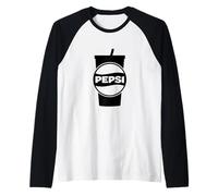 Logo Pepsi Ice Cold Retro Snow Graphique Net et rafraîchissant Manche Raglan