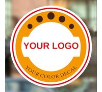 Logo Personnalisé, Autocollant Mural Personnalisé avec Logo pour Votre Bureau ou Votre Maison, Autocollant pour Vitrine, Devanture de Magasin, Enseigne Publicitaire Image d'entreprise