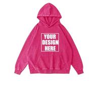 Logo Personnalisé Hommes Sweats À Capuche Pull Oversize Femme Vintage Veste Longue Batik Coton Lavé Hip Hop Baggy Streetwear Haut Color5,L