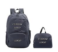 Logo Personnalisé Sac À Dos Pliable Léger Sac À Dos Pliable Imperméable À l'eau Personnalité Sac De Randonnée en Plein Air Color4,14 inches