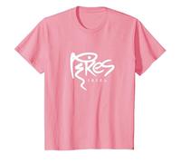 Logo Pikes Ibiza Classique avec Texte Blanc T-Shirt, Enfant, Rose, 3 Ans