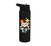 Logo Razmoket avec logo Nick et personnages Razmoket Stainless Steel Insulated Water Bottle