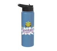 Logo Razmoket avec reptar derrière Stainless Steel Insulated Water Bottle