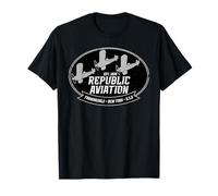 Logo Republic Aviation Vintage 1940 - P-47 Thunderbolt WWII T-Shirt