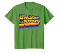 Logo rétro Back to The Future 35th Anniversary T-Shirt, Enfant, Herbe, 8 Ans