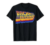 Logo rétro Back to The Future 35th Anniversary T-Shirt, Homme, Noir, XXL