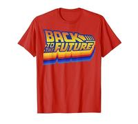 Logo rétro Back to The Future 35th Anniversary T-Shirt, Homme, Rouge, XL