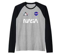 Logo rétro NASA Worm Artemis Meatball Artemis 1 Patch SLS Rocket Manche Raglan