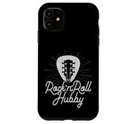 Logo Rock and Roll Hubby pour médiator de Guitare Coque pour iPhone 11