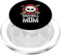 Logo Rock and Roll Mom Music Skull PopSockets PopGrip pour MagSafe