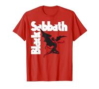 Logo Sabbath Demon Noir T-Shirt, Homme, Rouge, L