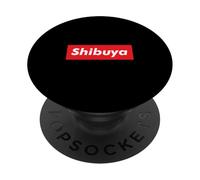 Logo Shibuya Tokyo Box - Style Streetwear Japonais PopSockets PopGrip Adhésif