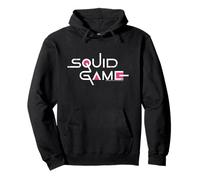 Logo Squid Game classique avec texte blanc Sweat à Capuche