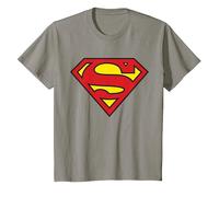 Logo Superman Classique de DC Kids T-Shirt, Enfant, Ardoise, 6 Ans