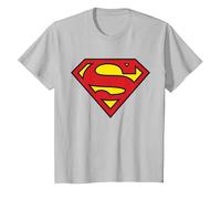 Logo Superman Classique de DC Kids T-Shirt, Enfant, Argent, 4 Ans
