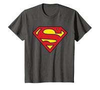 Logo Superman Classique de DC Kids T-Shirt, Enfant, Asphalte, 6 Ans