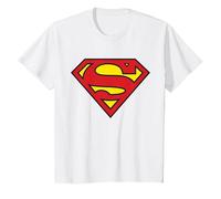 Logo Superman Classique de DC Kids T-Shirt, Enfant, Blanc, 6 Ans