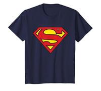 Logo Superman Classique de DC Kids T-Shirt, Enfant, Bleu Marine, 6 Ans