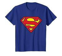 Logo Superman Classique de DC Kids T-Shirt, Enfant, Bleu Royal, 6 Ans
