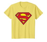 Logo Superman Classique de DC Kids T-Shirt, Enfant, Citron, 4 Ans