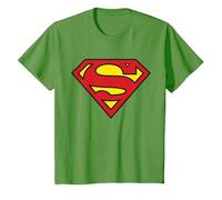 Logo Superman Classique de DC Kids T-Shirt, Enfant, Herbe, 6 Ans