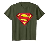 Logo Superman Classique de DC Kids T-Shirt, Enfant, Olive, 4 Ans