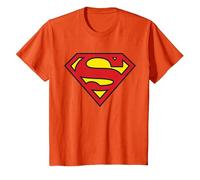 Logo Superman Classique de DC Kids T-Shirt, Enfant, Orange, 3 Ans