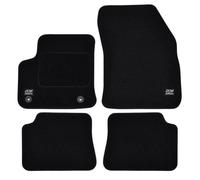 Logo Tapis De Sol Noir Velours Sur Mesure Pour Peugeot 208 Electric Depuis 2020 4pcs, Base Antidérapante, Tapis conducteur renforcé
