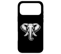 Logo tête d'éléphant Audacieux, Dessin Animalier, Safari Coque pour iPhone 17 Pro Max