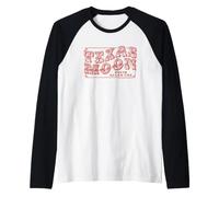 Logo Texan Rouge Lunaire de Sun Records x David Allan Coe Manche Raglan