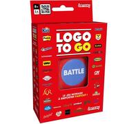 Lansay – Jeu d'ambiance Logo to GO – Jeu de cartes dès 8 ans avec dé, quiz de marques – Multicolore