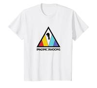 Logo Triangulaire d'Imagine Dragons T-Shirt, Enfant, Blanc, 10 Ans