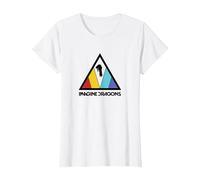 Logo Triangulaire d'Imagine Dragons T-Shirt, Femme, Blanc, L