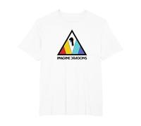 Logo Triangulaire d'Imagine Dragons T-Shirt, Homme Grandes Tailles, Blanc, 4X Tall