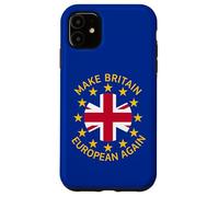 Logo Union Jack drôle Bleu, Jaune, Rouge Coque pour iPhone 11