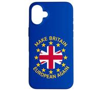 Logo Union Jack drôle Bleu, Jaune, Rouge Coque pour iPhone 16 Plus