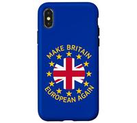 Logo Union Jack drôle Bleu, Jaune, Rouge Coque pour iPhone X/XS