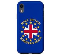 Logo Union Jack drôle Bleu, Jaune, Rouge Coque pour iPhone XR