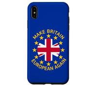 Logo Union Jack drôle Bleu, Jaune, Rouge Coque pour iPhone XS Max