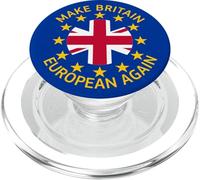 Logo Union Jack drôle Bleu, Jaune, Rouge PopSockets PopGrip pour MagSafe